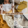 Wooden Square Frame Crochet Ruler DIY-WH0536-005-6