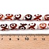 Natural Tibetan Agate 3-Eye Beads Strands G-T138-195B-5