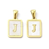 Ion Plating(IP) 304 Stainless Steel Pave Shell Pendants X-STAS-G327-01G-J-1