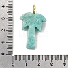 Natural Amazonite Carved Pendants G-C282-04D-3