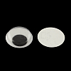 Black & White Plastic Wiggle Googly Eyes Buttons DIY Scrapbooking Crafts Toy Accessories with Label Paster on Back X-KY-S002B-6mm-2