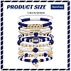 8Pcs 1Bag Rugby Polymer Clay Heishi & CCB Plastic Beaded Stretch Bracelets Set BJEW-PA0001-12B-2