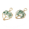 Natural Green Aventurine Pendants G-T131-97B-04-1