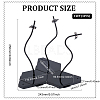 Plastic Doll Stands with Adjustable Snake Bone Bracket ODIS-WH0002-90-2