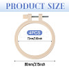 Plastic Imitation Bamboo Cross Stitch Embroidery Hoops TOOL-TADJ0001-03A-4