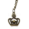 Tibetan Style Alloy Keychains KEYC-WH0025-026-4