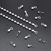 24Pcs 304 Stainless Steel Ball Chain Connectors STAS-NB0001-25-4