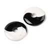 Natural Obsidian & Howlite Yin-yang Pendants FIND-Q109-01-3