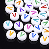Initial Acrylic Beads X-OACR-E001-20V-1