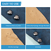 100Pcs Brass Studs Rivets KK-GF0001-24B-6