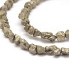 Natural Pyrite Nuggets Beads Strands G-I125-85-3