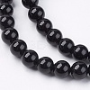 Natural Black Onyx Beads Strands LS-G-H1567-6MM-3