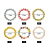 30Pcs 6 Colors Round Glass Seed Beaded Finger Rings RJEW-SZ0001-01-2