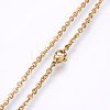304 Stainless Steel Cable Chains Necklaces NJEW-F226-04G-05-2