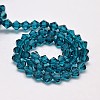 Imitate Austrian Crystal Bicone Glass Beads Strands X1-GLAA-F029-4x4mm-01-2