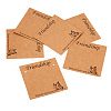 100Pcs 2 Styles Friendship Theme Kraft Paper Jewelry Display Cards CDIS-TA0001-24-1