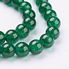 Spray Painted Crackle Glass Beads Strands CCG-Q001-6mm-17-3