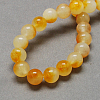 Two Tone Natural White Jade Bead Strands G-R165-8mm-03-2