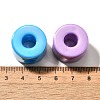 UV Plating Opaque Acrylic European Beads SACR-Z007-01O-3