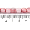 Handmade Lampwork Chevron Beads Strands LAMP-K041-01B-19-5