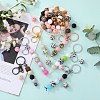 89Pcs Colorful Pattern Printed Silicone Beads Sets SIL-SZ0002-54C-5