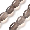 Natural Grey Agate Beads Strands G-B106-B04-01-2