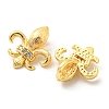 Brass Micro Pave Cubic Zirconia Charms KK-Q809-08G-2