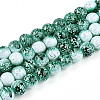 Transparent Baking Paint Glass Beads Strands DGLA-N009-10mm-06-1