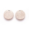 Ion Plating(IP) 304 Stainless Steel Charms STAS-E455-02RG-10mm-1