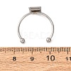 304 Stainless Steel Cuff Rings Components SA-CBA8B85-10B-P-3