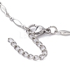 304 Stainless Steel Oval Link Chain Bracelet Makings AJEW-JB01183-3