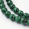 Synthetic Malachite Bead Strands G-G735-70-8mm-3