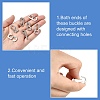 10Pcs 10 Styles 304 Stainless Steel Keychain Clasp Findings FIND-CJ0002-80-3
