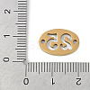 304 Stainless Steel Flat Round Connector Charms STAS-L279-021G-3