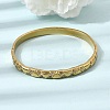 304 Stainless Steel Crystal Rhinestone Hinged Cuff Bangles for Women SA-CBA61B8-08G-1