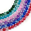 Baking Painted Crackle Glass Bead Strands CCG-S001-10mm-M-1