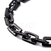 Vacuum Plating Rectangle 201 Stainless Steel Chain Bracelets BJEW-N240-06EB-2