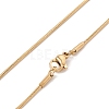 Natural Quartz Lizard with Teardrop Pendant Necklace with 304 Stainless Steel Snake Chain NJEW-K244-05G-3