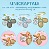 DIY Oval Blank Dome Wedding Bouquet Photo Charms Alloy Brooche Making Kit JEWB-AB00030-5