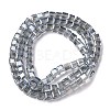 Electroplate Glass Beads Strands EGLA-H108-01A-PL05-4