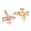Brass Pave Cubic Zirconia Pendants CU-CBA7392-11G-02-2
