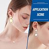 SUNNYCLUE 32Pcs 4 Colors 304 Stainless Steel Stud Earring Findings STAS-SC0004-33-6