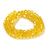 Transparent Electroplate Glass Beads Strands GLAA-F029-2mm-A22-2