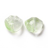 Transparent Spray Painted Glass Beads GLAA-I050-05E-2