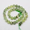 Natural Prehnite Beads Strands G-G457-6mm-03F-2