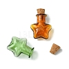 10Pcs 5 Colors Mini High Borosilicate Glass Bottle Bead Containers GLAA-FS0001-70-2