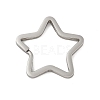 304 Stainless Steel Split Key Rings Hand Polished STAS-D144-01A-P-1