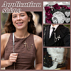 Cross Alloy Rhinestone Lapel Pin Backs JEWB-WH0051-057G-5