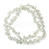Electroplate Glass Beads Strands EGLA-D030-17N-2