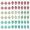 72Pcs 9 Styles Spray Paint 430 Stainless Steel Charms STAS-TA0006-11A-1